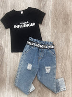 Mini Influencer Denim 2pc Set