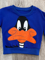 Daffy Duck Cartoon Sweatshirt Set 2 pc