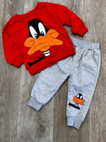 Daffy Duck Cartoon Sweatshirt Set 2 pc