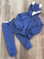 Fleece Hooded 2pc Jogging Set