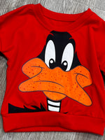 Daffy Duck Cartoon Sweatshirt Set 2 pc