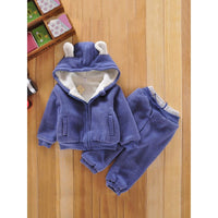 Fleece Hooded 2pc Jogging Set