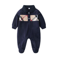 Tartan Plaid Footed Onesie