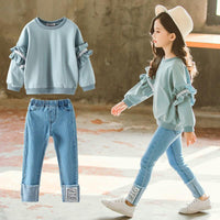 Long Sleeve Denim Set 2pc