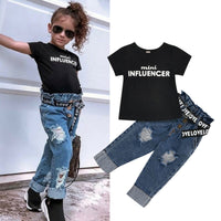 Mini Influencer Denim 2pc Set