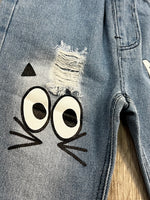 Eye Pattern Jeans