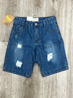 Distressed Denim Shorts